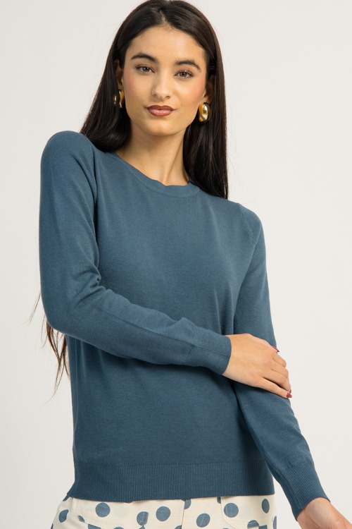 Perfect Basic Sweater, Teal (MONDAY NEW ARRIVAL) - 1201-110.jpg