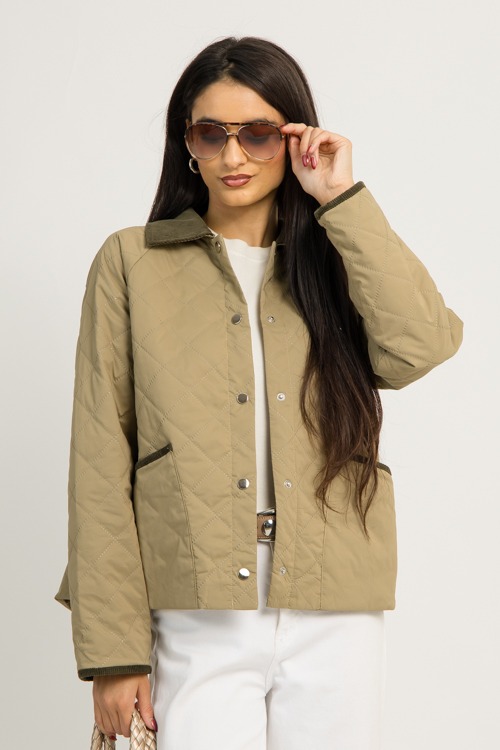 Ophelia Quilted Jacket, Olive (MONDAY NEW ARRIVAL) - 1201-13.jpg