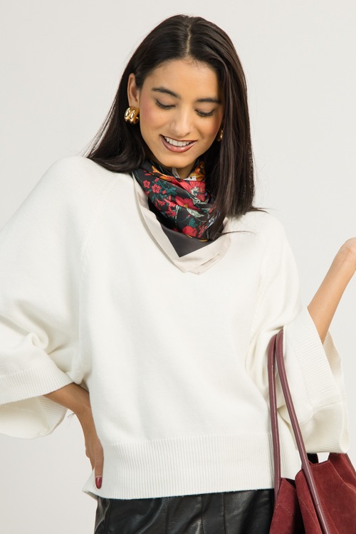Raglan Sleeve Sweater, Cream (MONDAY NEW ARRIVAL) - 1201-146.jpg