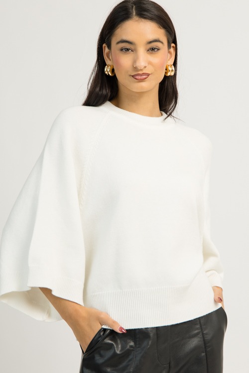Raglan Sleeve Sweater, Cream (MONDAY NEW ARRIVAL) - 1201-148.jpg