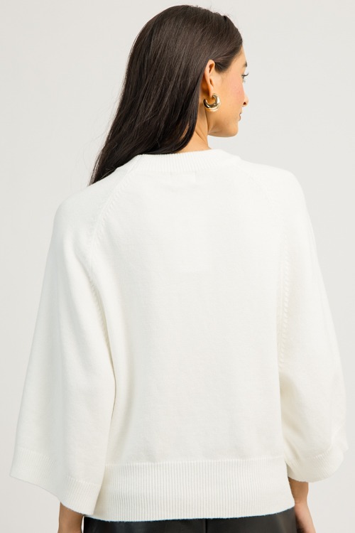 Raglan Sleeve Sweater, Cream (MONDAY NEW ARRIVAL) - 1201-151.jpg