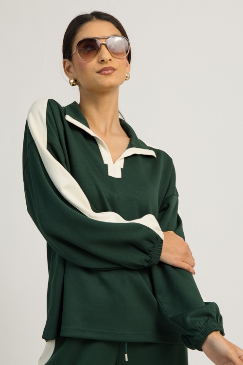 Stripe Trim Pants Set, Hunter (MONDAY NEW ARRIVAL) - 1201-3-2.jpg