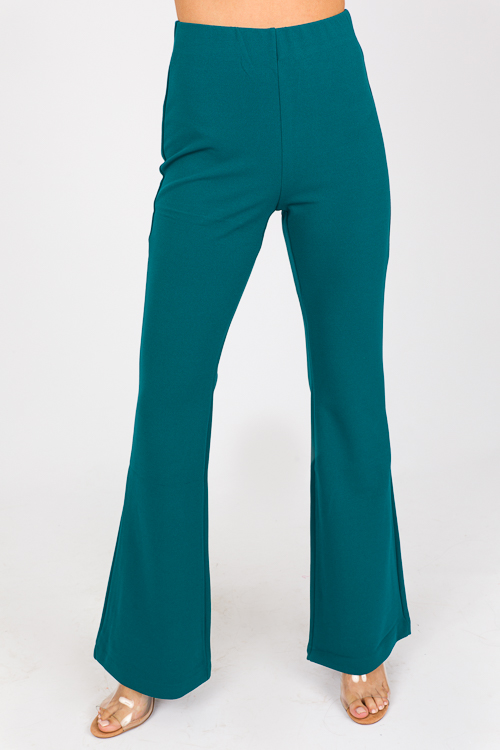 Bianca Pull-On Pants, Teal - SALE - The Blue Door Boutique