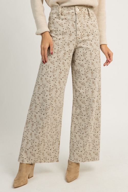 Floral Whimsy Jeans, Stone/Brown (MONDAY NEW ARRIVAL) - 1201-75p.jpg