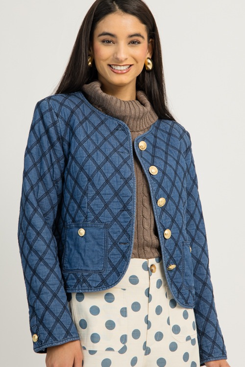 Polka Dot Pocket Pants, Blue (MONDAY NEW ARRIVAL) - 1201-83.jpg