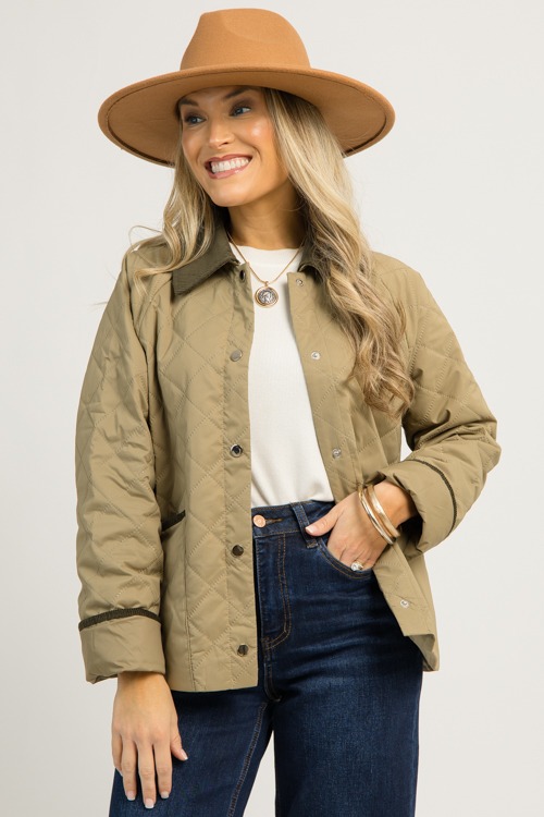 Ophelia Quilted Jacket, Olive (MONDAY NEW ARRIVAL) - 1201-9p.jpg