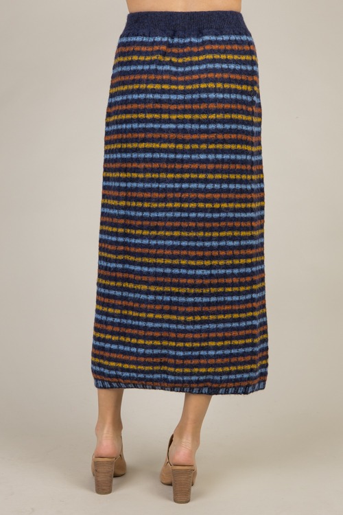 Stripe Sweater Midi Skirt, Navy - 1202-102.jpg