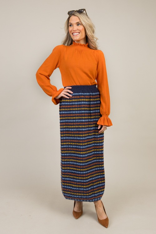 Ruffle Trim Sweater, Orange - 1202-103.jpg