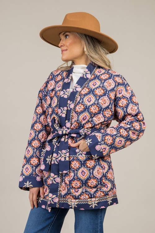 Maren Printed Jacket, Navy - 1202-111.jpg