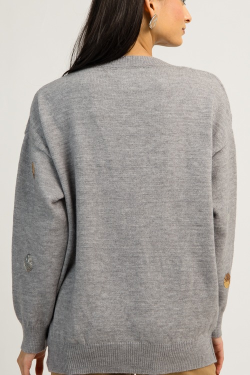 Having a Ball Sequin Sweater, Heather Gray - 1202-131.jpg