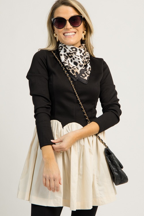 Mallory Mix Media Dress, Cream Black - 1202-30.jpg