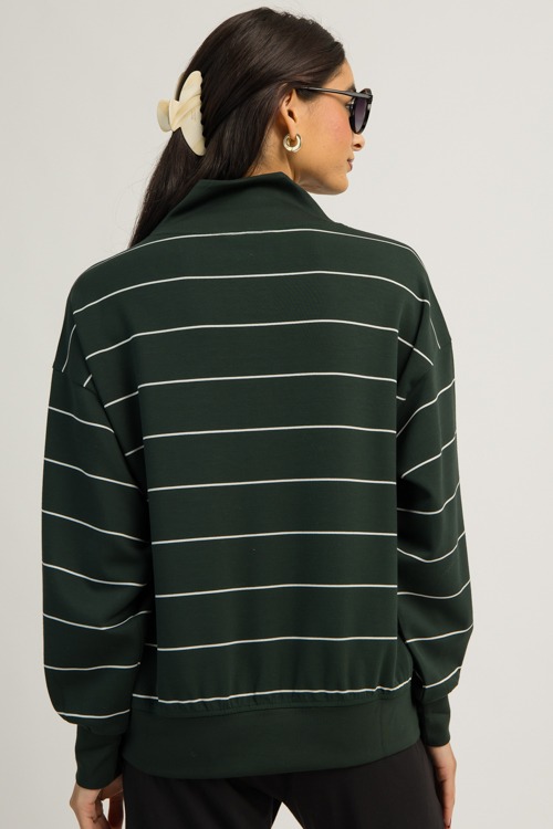 Stripe Scuba Zip Pullover, Green - 1202-36.jpg