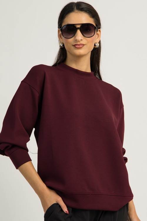 Sara Scuba Pullover, Dark Cherry - 1202-52.jpg