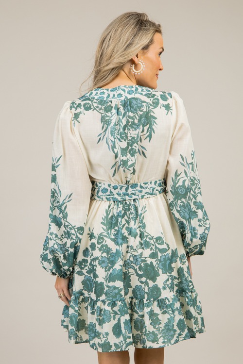 Everly Floral Dress, Ivory/Pine (MONDAY NEW ARRIVAL) - 1202-60.jpg