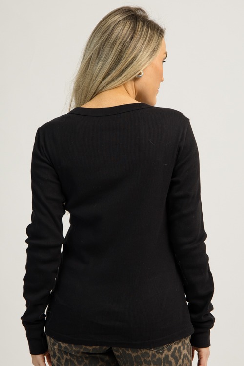 Ribbed Long Sleeve Top, Black - 1202-66.jpg