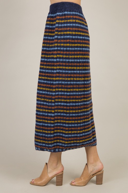 Stripe Sweater Midi Skirt, Navy - 1202-99h.jpg