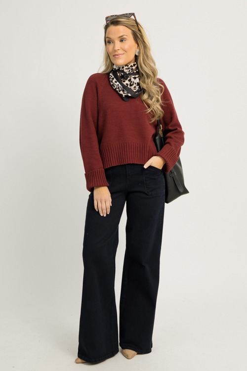 Wide Leg Flare Jeans, Black - 1203-137.jpg