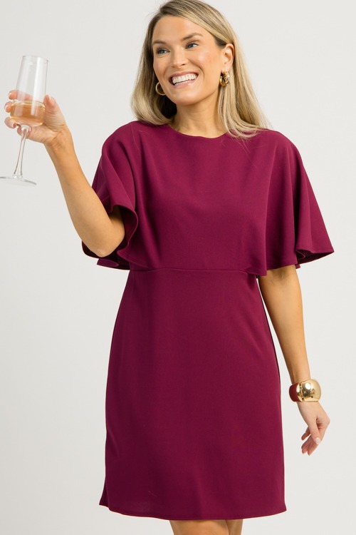 Kerrie Cape Dress, Wine - 1203-2h.jpg