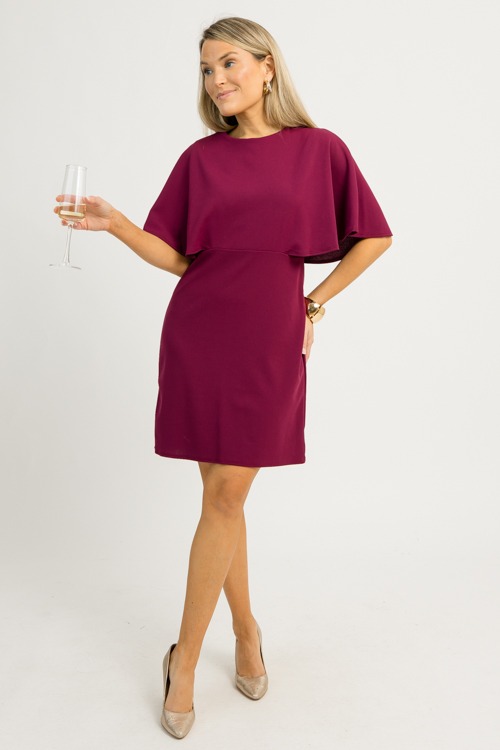 Kerrie Cape Dress, Wine - 1203-4.jpg