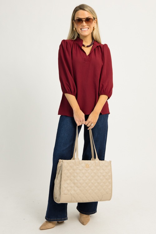 Veronica V-Neck Blouse, Plum - 1203-47.jpg