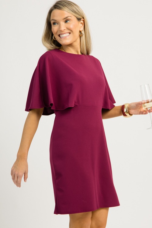 Kerrie Cape Dress, Wine - 1203-5.jpg