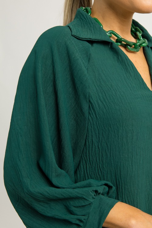 Russell Collared Blouse, Hunter - 1203-53h.jpg