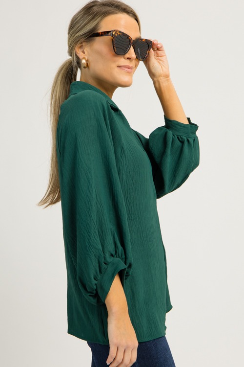 Russell Collared Blouse, Hunter - 1203-55.jpg