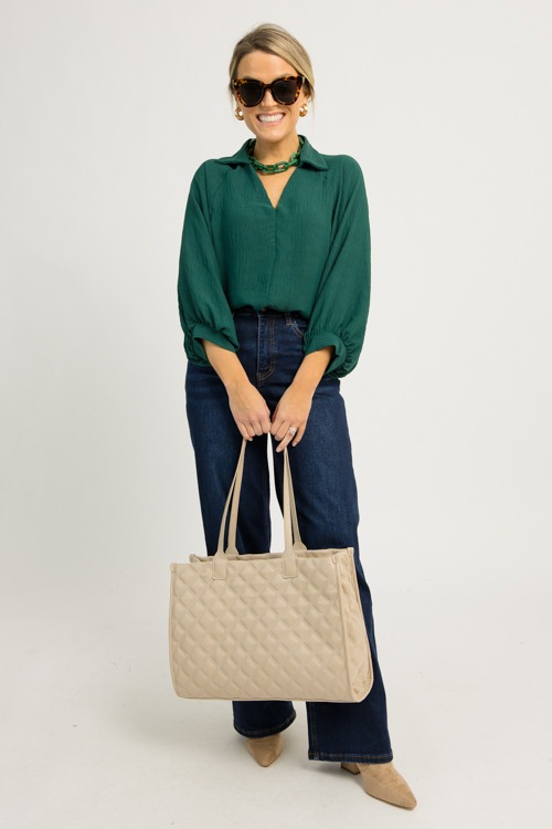 Russell Collared Blouse, Hunter - 1203-57.jpg