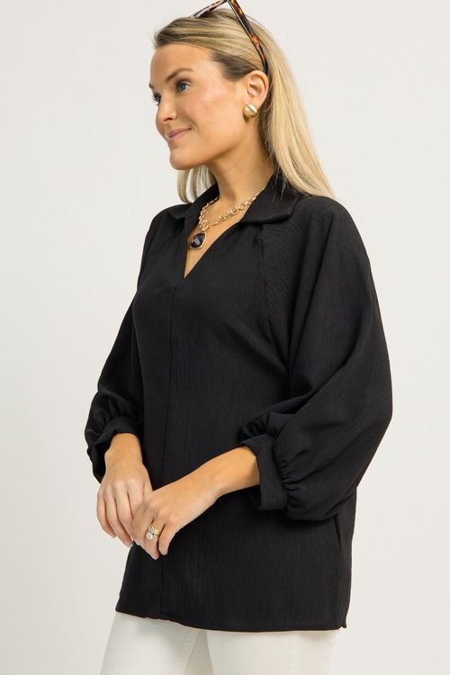 Russell Collared Blouse, Black - 1203-65.jpg