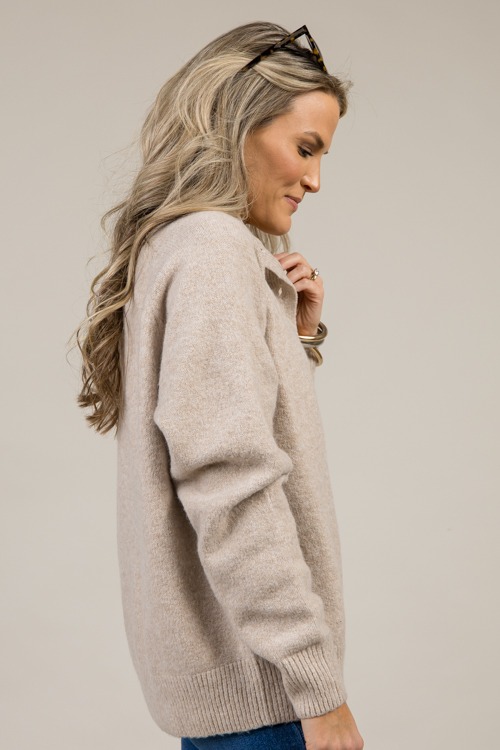 Button Neck Sweater, Taupe - 1203-71.jpg