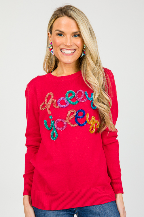 Holly Jolly Sweater, Red