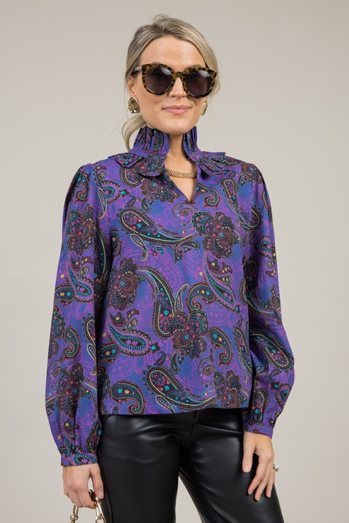 Paisley Ruffle Collar Top, Purp - 1204-135.jpg