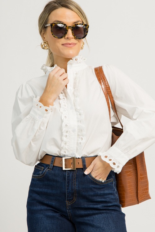 Trim Detail Button Up, Off White - 1204-148.jpg