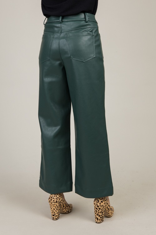 Patch Pocket Leather Pants, Grn - 1204-154.jpg