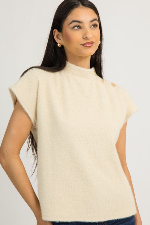 Fiona Button Neck Blouse, Cream - 1204-155.jpg