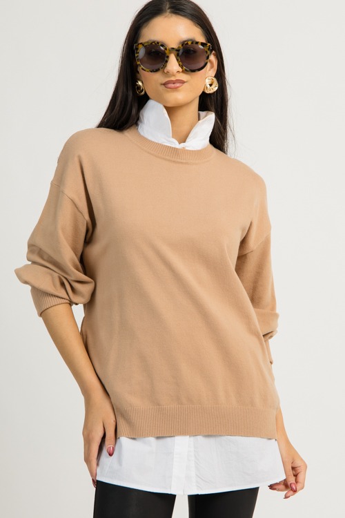 Timeless Design Sweater, Taupe - 1204-164.jpg