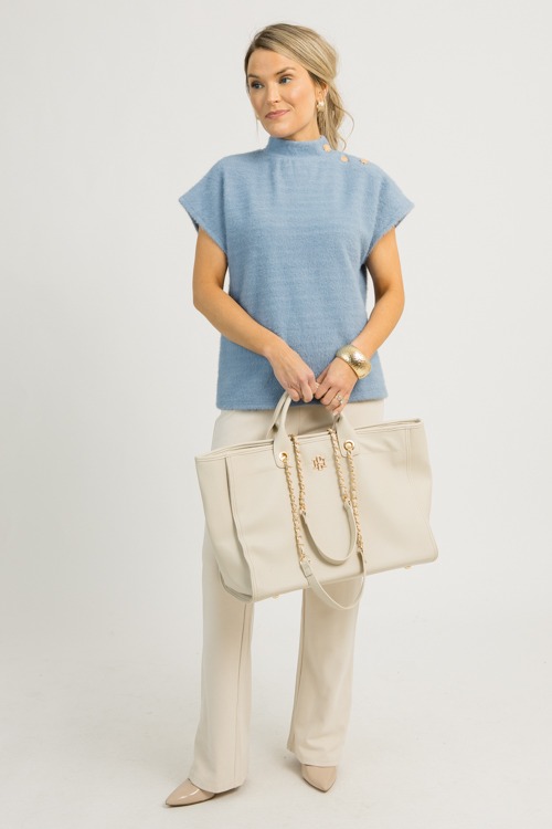 Fiona Button Neck Blouse, Blue - 1204-41.jpg