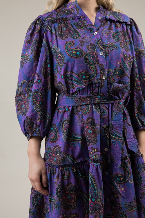 Paisley Button Up Dress, Purple - 1204-42.jpg