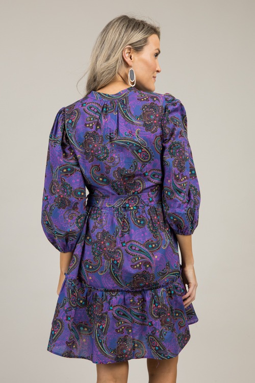 Paisley Button Up Dress, Purple - 1204-45.jpg