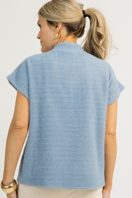 Fiona Button Neck Blouse, Blue - 1204-47.jpg