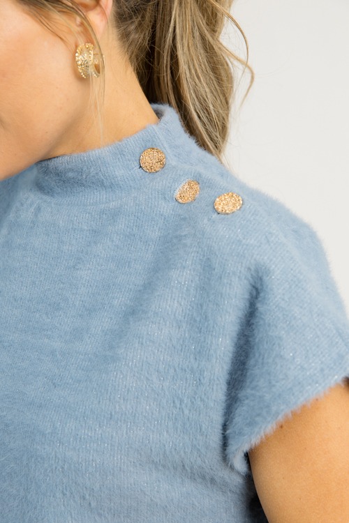 Fiona Button Neck Blouse, Blue - 1204-48.jpg