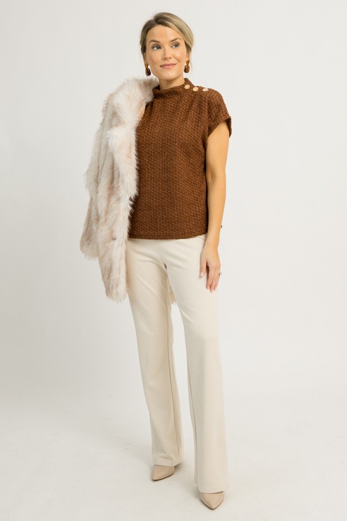 Tina Tweed Button Top, Brown - 1204-70.jpg