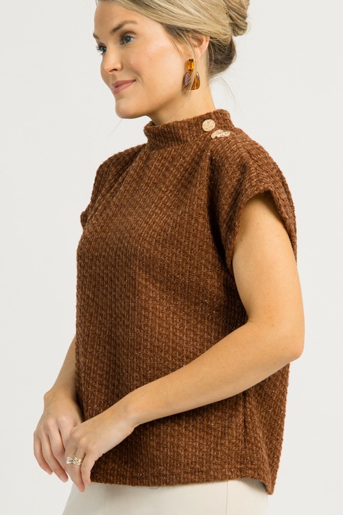 Tina Tweed Button Top, Brown - 1204-72.jpg