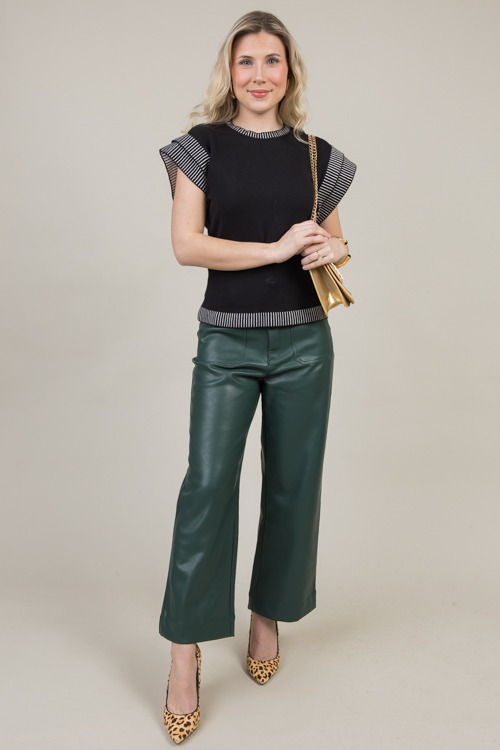 Patch Pocket Leather Pants, Green - 1204-76.jpg