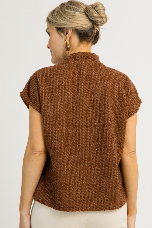 Tina Tweed Button Top, Brown - 1204-76.jpg