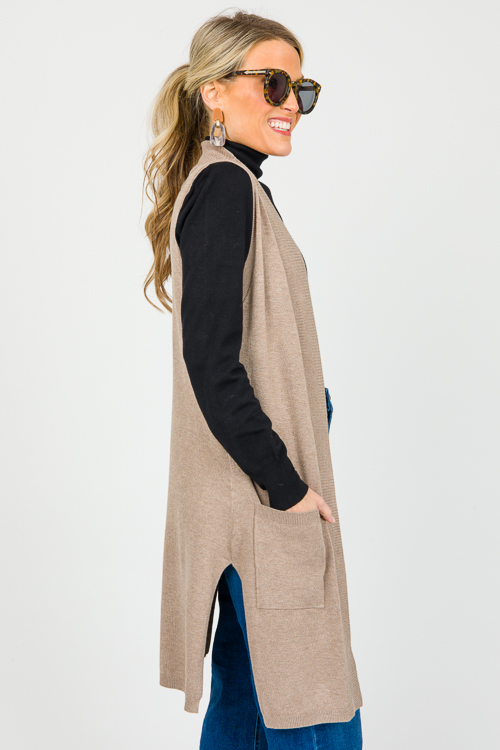 Cici Knit Vest, Camel