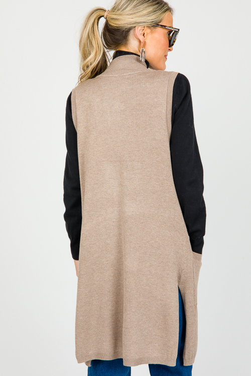 Cici Knit Vest, Camel