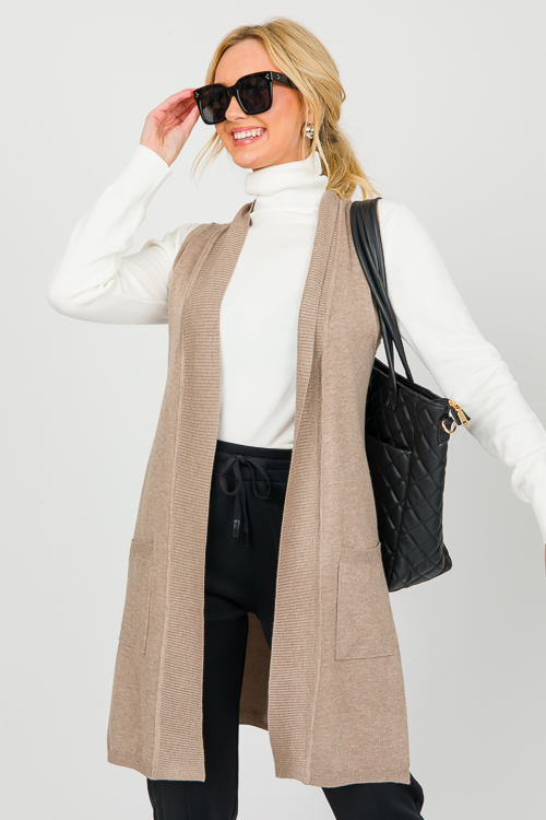 Cici Knit Vest, Camel