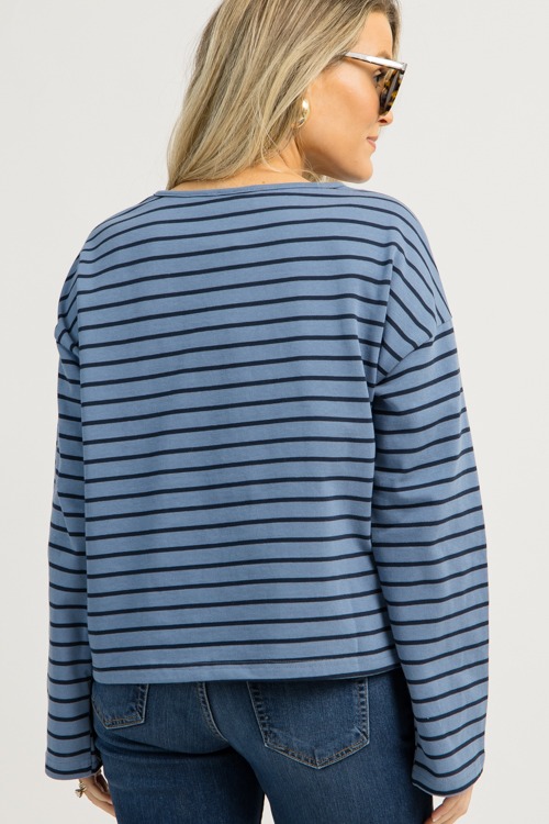 Mandy Stripe Top, Blue/Navy - 1204-8.jpg
