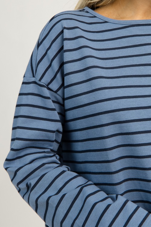 Mandy Stripe Top, Blue/Navy - 1204-9.jpg